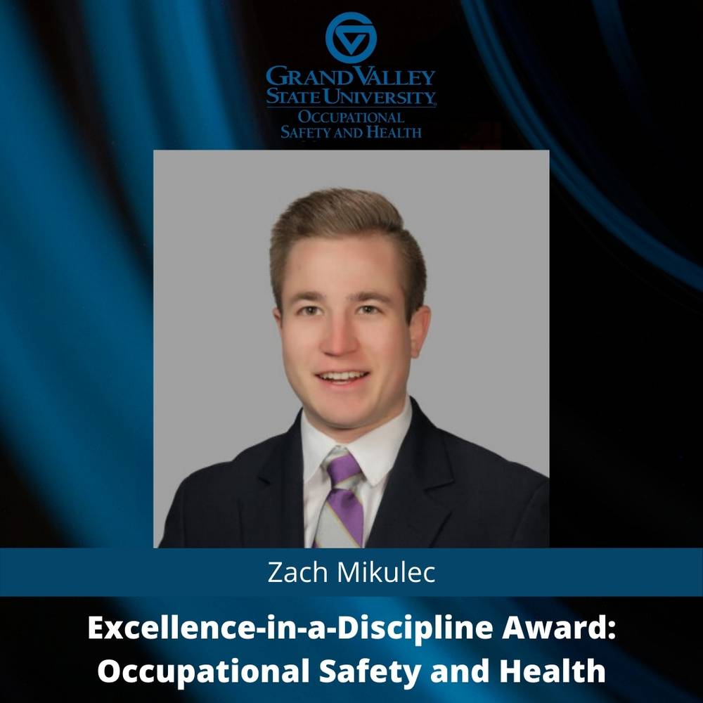 OSH Student Receives Excellence-in-a-Discipline Award